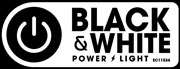black and white light logo